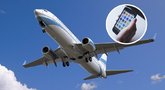 Leido naršyti internete ar skambinti skrendant lėktuvu: 1 GB – 1 tūkst. eurų? (Enter Air nuotr. / tv3.lt koliažas)  