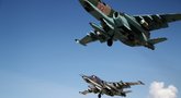 Sirijos šiaurės vakaruose per Rusijos aviacijos smūgius žuvo bent 45 žmonės (nuotr. SCANPIX)