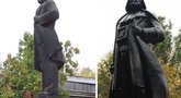 Ukrainiečiai Lenino statulą pavertė „Žvaigždžių karų“ personažu Dartu Veideriu (nuotr. asmeninio albumo („Facebook“)