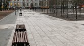 Vilniuje baigti pagrindiniai Lukiškių aikštės tvarkybos darbai (nuotr. Sauliaus Žiūros)