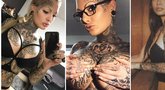 Seksualumo viršūnė: tatuiruotos merginos demonstravo pritrenkiančius kūnus (nuotr. facebook.com)