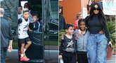 Kim Kardashian su vaikais (nuotr. SCANPIX)