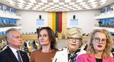 Gitanas Nausėda, Viktorija Čmilytė-Nielsen, Ingrida Šimonytė ir Aušrinė Armonaitė (tv3.lt fotomontažas)