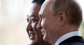Kim Jong Unas ir V. Putinas (nuotr. SCANPIX)