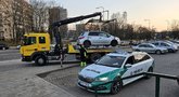 Vilniuje girta vairuotoja trenkėsi į BMW ir bandė sprukti (nuotr. Broniaus Jablonsko)