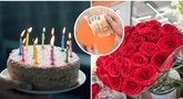 Etiketo žinovas atskleidė, kiek gimtadienio proga dėti pinigų į vokelį: su tokia suma – apsijuoksite (nuotr. 123rf.com, Fotodiena/Arnas Strumila ir Shutterstock.com)  