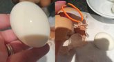 Moteris atskleidė kiaušinių lupimo gudrybę (nuotr. facebook.com)