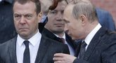 Dmitrijus Medvedevas ir Vladimiras Putinas (nuotr. SCANPIX)