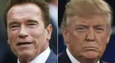 Arnoldas Schwarzeneggeris ir Donaldas Trumpas (nuotr. SCANPIX)