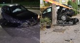 Vilniuje vėl siautėja girti vairuotojai – BMW vairuotojas rėžėsi į du automobilius, juose buvo ir vaikų (tv3.lt koliažas)
