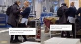 „Ikea“ parduotuvės uždaryme dėl keptuvės susikibo dvi rusės (nuotr. stop kadras)