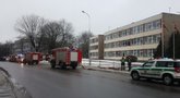 Vilniuje evakuota Jono Basanavičiaus progimnazija (nuotr. TV3)