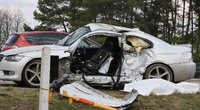 Tragiška avarija sostinėje: žuvo BMW vairuotoja (nuotr. Broniaus Jablonsko)