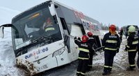 Lietuvių autobusas patyrė avariją Baltarusijoje: susidūrė su sniego valytuvu (nuotr. Gamintojo)