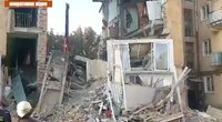 Ukrainoje sprogo daugiabutis (nuotr. stop kadras)
