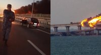 Degantis Krymo tiltas – nebepravažiuojamas (tv3.lt fotomontažas)