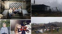 Gausios Marčiukaičių šeimos namus ugnis suniokojo iki pamatų (nuotr. facebook.com)