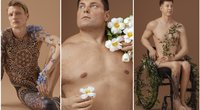 Neringos Rekašiūtės ir Editos Mažutavičiūtės fotoprojektas„Vyrai yra Gėlės“  