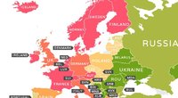 Paskelbė brangiausių ir pigiausių Europos šalių sąrašą (MOVEHUB)  