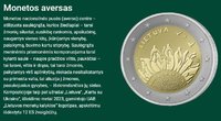 Pradedama pardavinėti proginė moneta „Kartu su Ukraina“ (nuotr. stop kadras)
