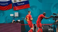 Belgijos ir Rusijos rungtynių momentai. (nuotr. SCANPIX)