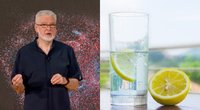 Daktaras A. Unikauskas pasakojo apie gazuoto vandens naudą: padeda išnaikinti net vėžines ląsteles (tv3.lt koliažas)