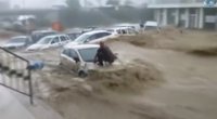 Turkiją siaubia pražūtingi potvyniai: žuvo mažiausiai 4 žmonės (nuotr. stop kadras)