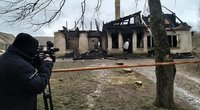 Tragiško gaisro vieta Budrių kaime (nuotr. TV3)