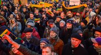Protestas „Mes kaltinam!” Nepriklausomybės aikštėje prie Seimo (nuotr. Eimanto Genio)