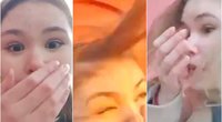 Kyjive mergaitė patyrė tikrą siaubą: nufilmavo, kaip visai šalia jos nukrito raketa (tv3.lt koliažas)