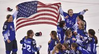 Olimpinių žaidynių moterų ledo ritulio finalas. JAV - Kanada (nuotr. SCANPIX)