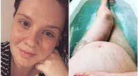 Nėščia 3 vaikų mama nusprendė gimdymą transliuoti tiesiogiai: per ilgai slėpėsi nuo pasaulio (nuotr. Instagram)