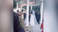 Nuotakos košmaras: vestuvių ceremonijoje jaunikio „meilužė“ rėžė, kad laukiasi jo vaiko (nuotr. stop kadras)