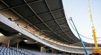 Pabaigtuvių nuotaikos: Dariaus ir Girėno stadione jau atlikta apie 85 proc. darbų. (nuotr. Organizatorių)