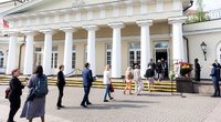 Prezidentūros rūmuose atsisveikinama su Alma Adamkiene (Žygimantas Gedvila/ BNS nuotr.)