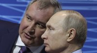 D. Rogozinas ir V. Putinas (nuotr. SCANPIX)