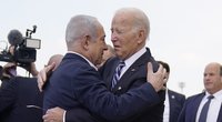 Benjaminas Netanyahu ir Joe Bidenas (nuotr. SCANPIX)