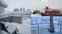Švedijoje iškrito rekordiškai daug sniego (nuotr. facebook.com)