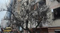 Rusų atakuotas daugiabutis, kuriame gyvena Dalia Makarova (nuotr. skaitytojo)