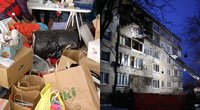 Gausybė vilniečių nešė daiktus Viršuliškėse namų netekusiems žmonėms: „Nežinia, kokia situacija gali atsitikti ir mums“ (tv3.lt koliažas)
