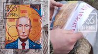 Rusai fronte sulaukė pastiprinimo: partija atsiuntė ikonų su Putino atvaizdu (nuotr. Telegram)