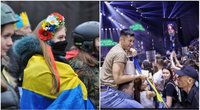 Plinta vaizdo įrašas: Į koncertą su Ukrainos vėliavomis atėję žiūrovai buvo išvaryti lauk (nuotr. socialinių tinklų)
