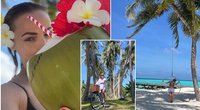 Godos Alijevos atostogos Maldyvuose (nuotr. Instagram)
