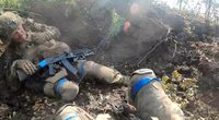 Ukrainos kariai apkasuose (nuotr. SCANPIX)