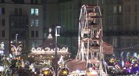 Prasidėjo seniausia Europos kalėdinė mugė Drezdene – atidarymas pažymėtas tradicija (nuotr. stop kadras)