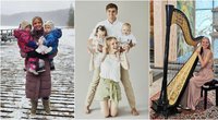 Aistė Baliunytė-Dailidienė su vyru Simonu ir vaikais (nuotr. Instagram)