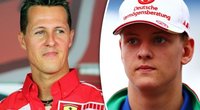 Michaelis Schumacheris ir Mickas Schumacheris (tv3.lt fotomontažas)