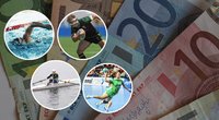 Lietuvos sporto organizacijoms išdalinta 20 mln. eur (tv3.lt koliažas)