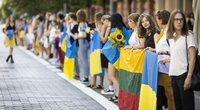 Lietuviai švenčia su Ukraina Nepriklausomybės dieną: „Mes turim aukot, turim palaikyt“ BNS Foto