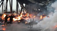 Prie Uzbekistano sostinės oro uosto įvyko sprogimas, kilo gaisras (nuotr. SCANPIX)